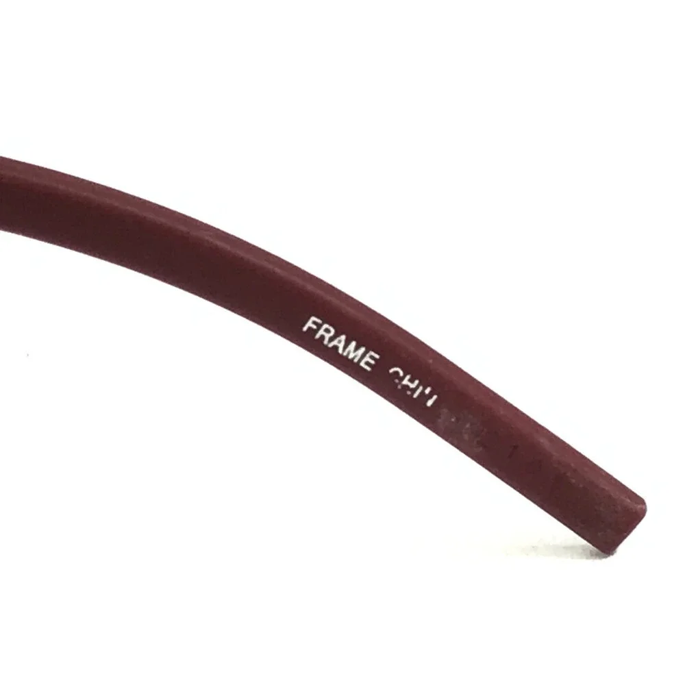 Flexon Eyeglasses Frames B2006 001 Black Red Rectangle Full Rim 52-20-145